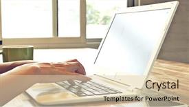  Presentation with free global warming - Beautiful PPT theme featuring free global warming - concept of working at home backdrop and a lemonade colored foreground