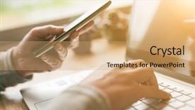  Presentation with free global warming - Audience pleasing slide set consisting of free global warming - concept of working at home backdrop and a coral colored foreground