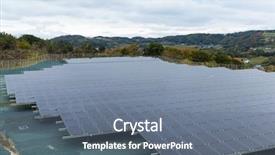  Presentation with free global warming - Cool new PPT theme with free global warming - solar collector backdrop and a  colored foreground