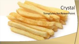  Presentation with frames isolated on white brown - Cool new slides with free gold - stack of french fries isolated backdrop and a blonde colored foreground