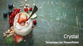  Presentation with heart healthy diet - Amazing presentation theme having seeds on dark background backdrop and a gray colored foreground