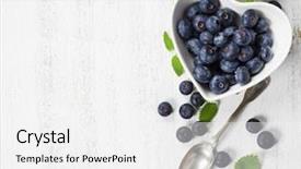  Presentation with food breakfast clean food - Slides consisting of seeds on white background background and a white colored foreground