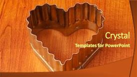  Presentation with baking - Amazing theme having free heart shape background - baking pan backdrop and a  colored foreground