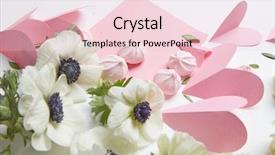  Presentation with valentine - Cool new PPT layouts with free heart shape background - concept valentine card backdrop and a  colored foreground