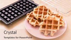  Presentation with shape heart - Amazing slides having free heart shape background - homemade belgian waffle backdrop and a lemonade colored foreground