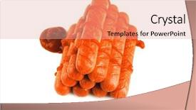  Presentation with red beet root - Colorful slides enhanced with free hot dog - served grilled beef red sausages backdrop and a  colored foreground