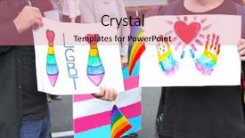  Presentation with sexual harrassment - Audience pleasing PPT theme consisting of free human heart free - concept of sexual minority men backdrop and a coral colored foreground