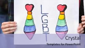  Presentation with woman tied rope sexual - Amazing theme having free human heart free - concept of sexual minority woman backdrop and a light blue colored foreground