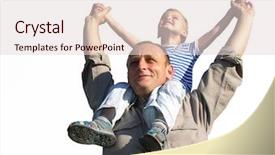  Presentation with vat value added tax isolated - PPT layouts consisting of free kids - granfather with grandson isolated background and a lemonade colored foreground