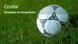  Presentation with knee - Colorful PPT layouts enhanced with free knee - football backdrop and a tawny brown colored foreground