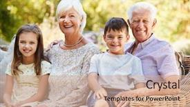  Presentation with can i design a garden - Audience pleasing slide deck consisting of free knee - grandparents and grandchildren sitting backdrop and a  colored foreground