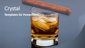  Presentation with addiction - Slide deck with symbol photo for addiction background and a gray colored foreground