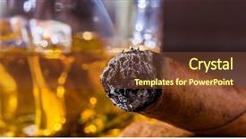  Presentation with drug free - Slide set having symbol photo for addiction background and a tawny brown colored foreground