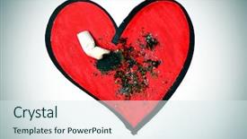  Presentation with cigarette - Colorful PPT theme enhanced with smoking free - cigarette butt put backdrop and a sky blue colored foreground