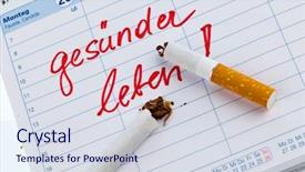  Presentation with smoking - Beautiful PPT layouts featuring free cancer - giving up smoking good resolution backdrop and a sky blue colored foreground