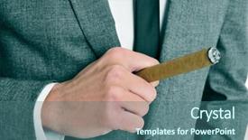  Presentation with public health - Presentation design enhanced with public health free - man wearing a suit smoking background and a ocean colored foreground