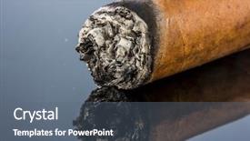 Presentation with drugs alcohol smoking - Cool new presentation theme with smoking cigar backdrop and a gray colored foreground