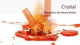  Presentation with death - Slides having free death dying - smoking kills concept cigarettes background and a lemonade colored foreground