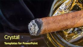  Presentation with drug free - Slide deck consisting of free drug addiction - whiskey and cigar background and a wine colored foreground