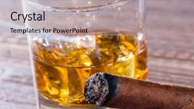  Presentation with drug free - PPT layouts consisting of free drug addiction - whiskey and cigar background and a light gray colored foreground