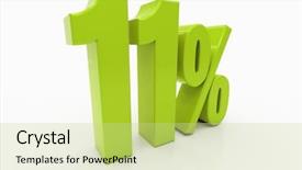  Presentation with offering advertising space in malls - Colorful slide set enhanced with free math - 11 percent discount 3d sign backdrop and a soft green colored foreground