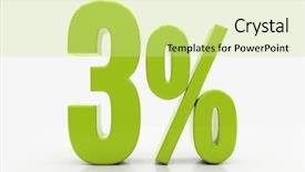  Presentation with math symbol - Presentation design consisting of free math - 3 percent discount 3d sign background and a soft green colored foreground