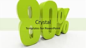  Presentation with percent - Slide set featuring free math - 80 percent discount 3d sign background and a  colored foreground