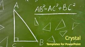  Presentation with free school - Amazing presentation design having free math - famous geometry theorem on school backdrop and a tawny brown colored foreground