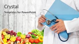  Presentation with medical robot hand and doctor - Audience pleasing presentation theme consisting of free medical - doctor hands backdrop and a white colored foreground