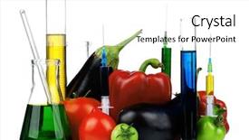 Presentation with genetically - Slide deck consisting of free medical - genetically modified organism - vegetables background and a white colored foreground