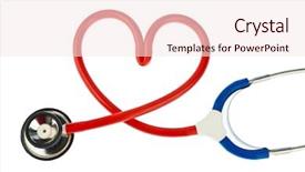  Presentation with free - PPT theme having free medical - stethoscope background and a sky blue colored foreground