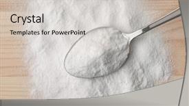  Presentation with soda - Cool new slide set with free medical - top view of spoon backdrop and a light gray colored foreground