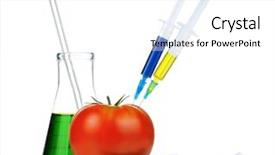  Presentation with genetically - Slide deck having free microbiology - genetically modified organism - ripe background and a white colored foreground
