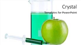 Presentation with genetically - Presentation theme consisting of free microbiology - genetically modified organism - ripe background and a white colored foreground