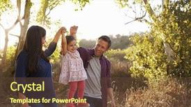  Presentation with walk - PPT layouts featuring free mother baby - mixed race couple walk background and a tawny brown colored foreground