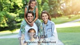  Presentation with family teens and children - Colorful theme enhanced with free mother baby - young family with children having backdrop and a  colored foreground