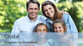  Presentation with broken family children sad - PPT theme featuring free mother baby - young family with children having background and a light blue colored foreground