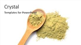  Presentation with muscle - Audience pleasing slides consisting of free muscle - heap of hemp protein backdrop and a white colored foreground