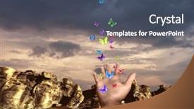  Presentation with natural disasters - Slides with free natural disasters - digitally generated image background and a ocean colored foreground