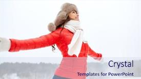  Presentation with season - Amazing theme having free nature - people season and leisure concept backdrop and a sky blue colored foreground