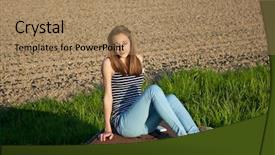  Presentation with teenage girl - Beautiful slide set featuring free navy - cute teenage girl backdrop and a  colored foreground