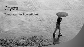  Presentation with old days - Slide set consisting of free old map - rainy days background and a light gray colored foreground