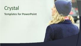  Presentation with gps map to route destination - Slides having public board with city map background and a sky blue colored foreground