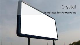  Presentation with roadside - Audience pleasing presentation design consisting of free outdoor ads - blank advertisement board backdrop and a light gray colored foreground