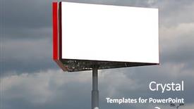  Presentation with post mortem - PPT layouts with free outdoor ads - empty billboard sign background and a gray colored foreground