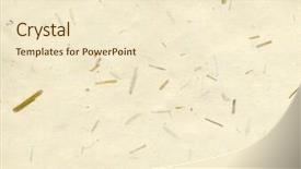  Presentation with partchment paper texture - Slides featuring free painting - handmade beige rice paper texture background and a cream colored foreground