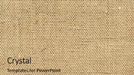  Presentation with canvas - Presentation theme having free painting - natural canvas texture in close-up background and a coral colored foreground