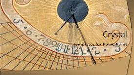  Presentation with past present future - Audience pleasing presentation theme consisting of free past present future - sundial backdrop and a coral colored foreground