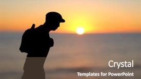  Presentation with dawn - Colorful PPT layouts enhanced with free personnal - closeup of a paper cutout backdrop and a violet colored foreground