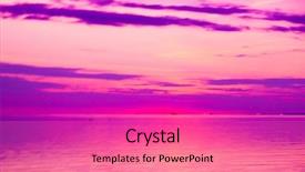  Presentation with gates to heaven - PPT theme with free photo - heaven beauty clouds background and a coral colored foreground